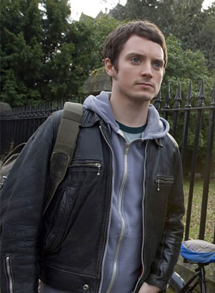 Harpoon Martin Inspired Black Real Leather Leather Jacket - The Oxford Murders Style