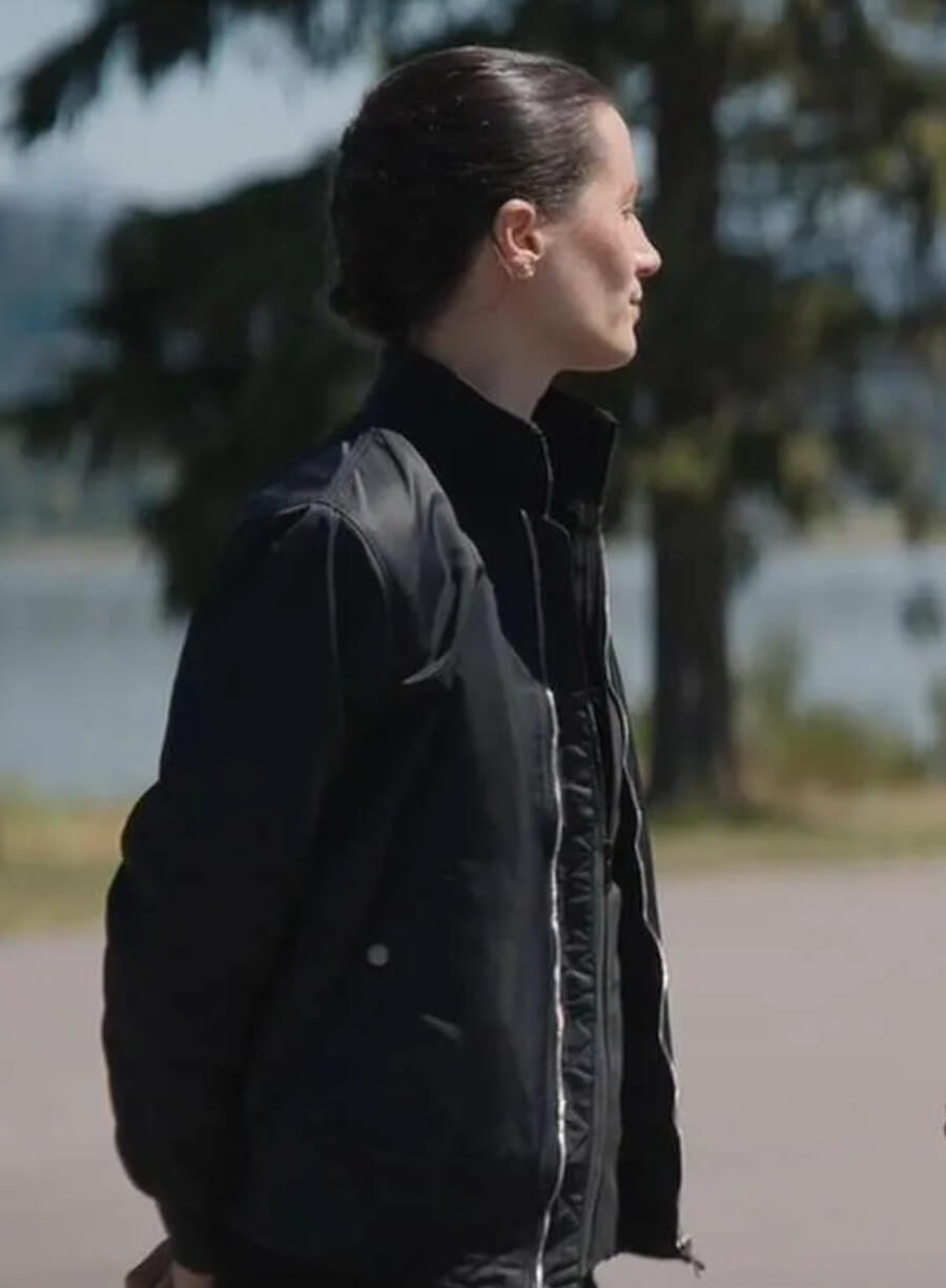 Harpoon Duvall Inspired Black Bomber Jacket - Monarch Legacy Of Monsters Style