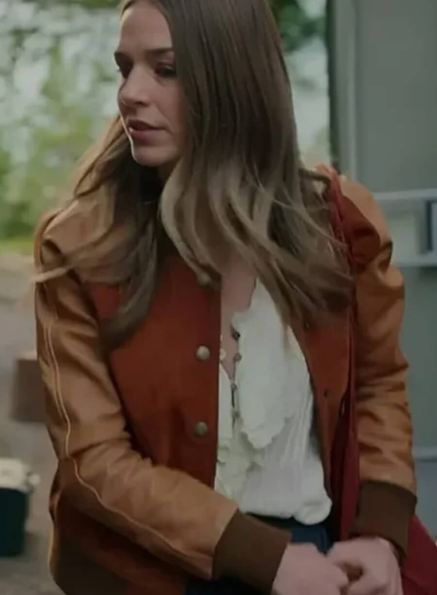 Harpoon Lark Inspired Brown Bomber Jacket - Virgin River Style