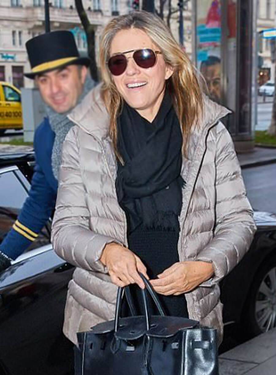 Harpoon Elizabeth Hurley Inspired Grey Leather Jacket