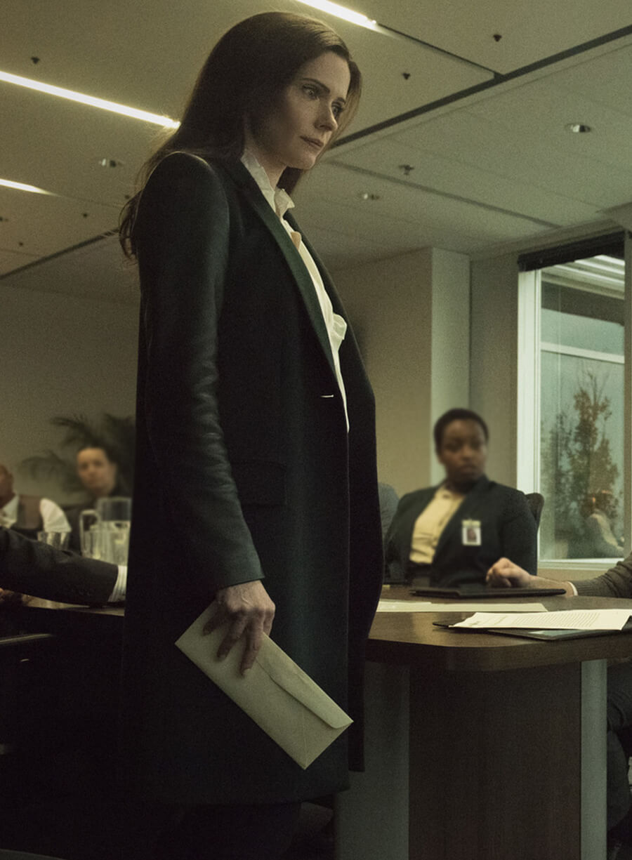Harpoon Lois Lane Inspired Black Coat - Superman & Lois Style