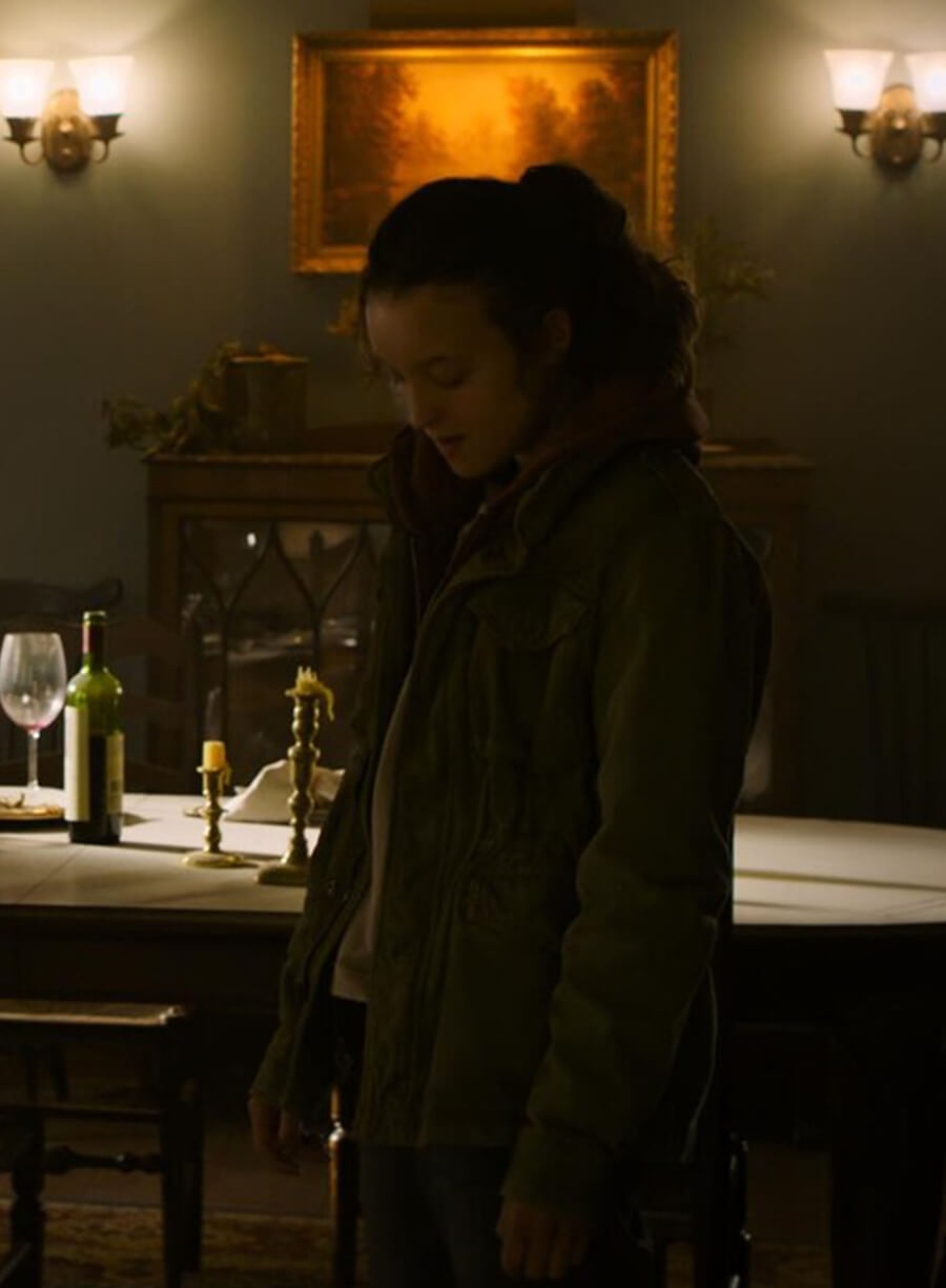 Harpoon Ellie Williams Inspired Green Cotton Fabric Cotton Jacket - The Last of Us Style