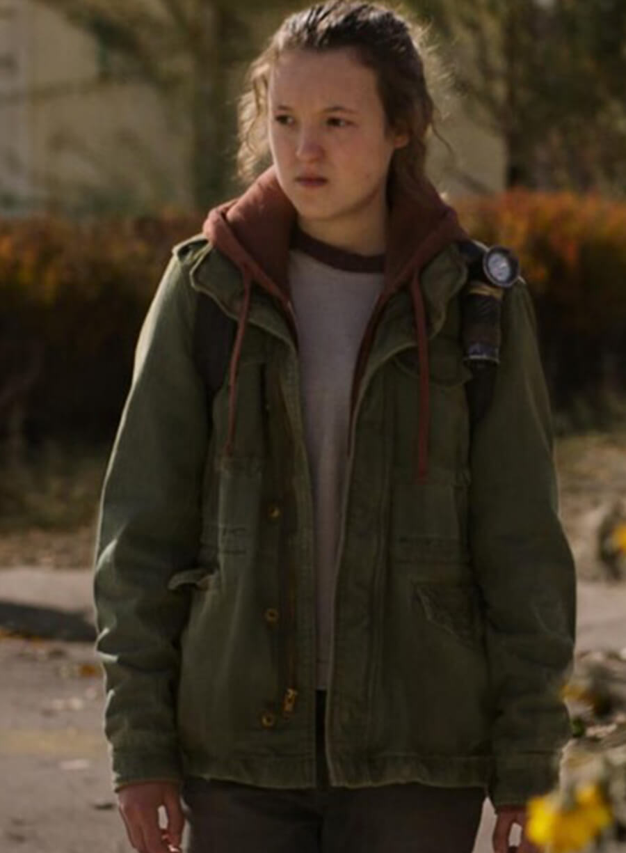 Harpoon Ellie Williams Inspired Green Cotton Fabric Cotton Jacket - The Last of Us Style