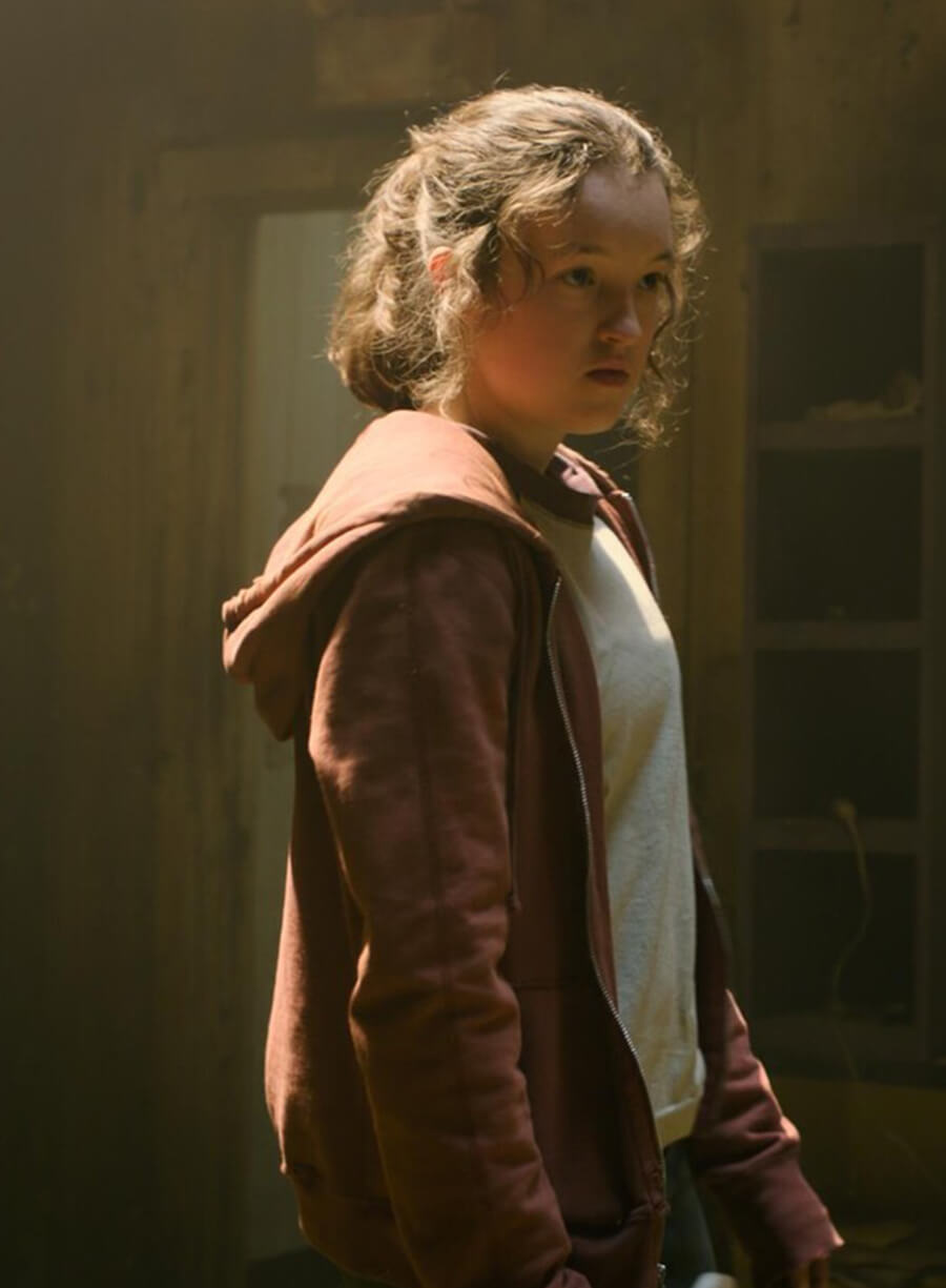 Harpoon Ellie Williams Inspired Maroon Fleece Fabric Hooded Jacket - The Last of Us Style