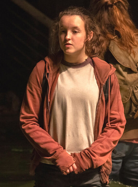 Harpoon Ellie Williams Inspired Maroon Fleece Fabric Hooded Jacket - The Last of Us Style