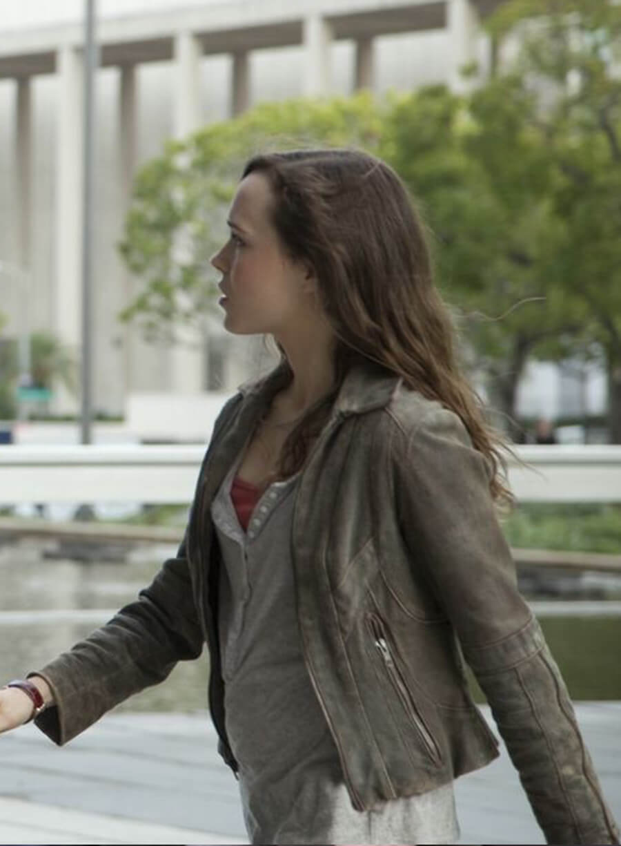 Harpoon Elliot Page Inspired Distress Brown Real Leather Leather Jacket - Inception Style