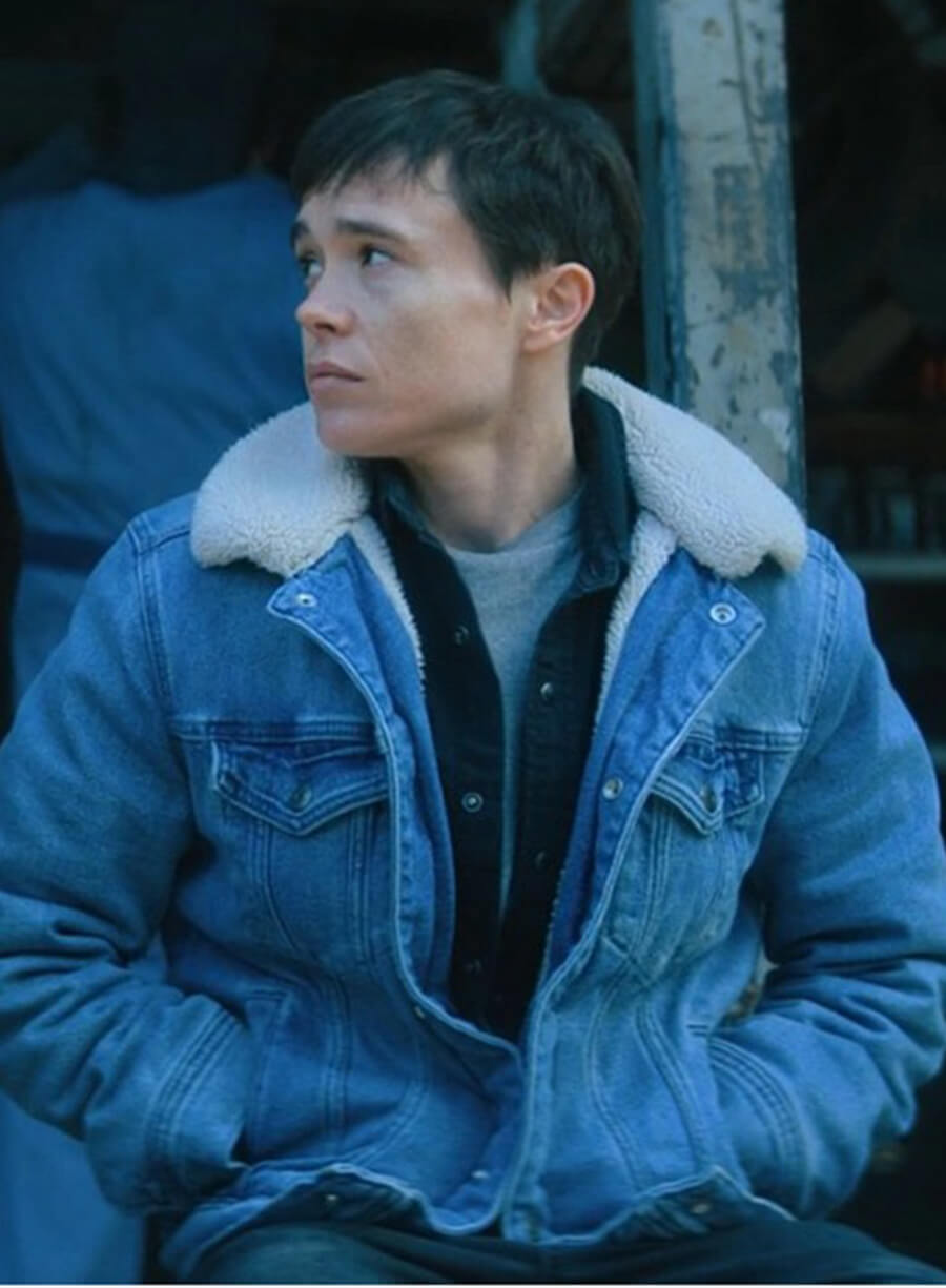 Harpoon Vanya Hargreeves Inspired Blue Leather Jacket - The Umbrella Academy Style