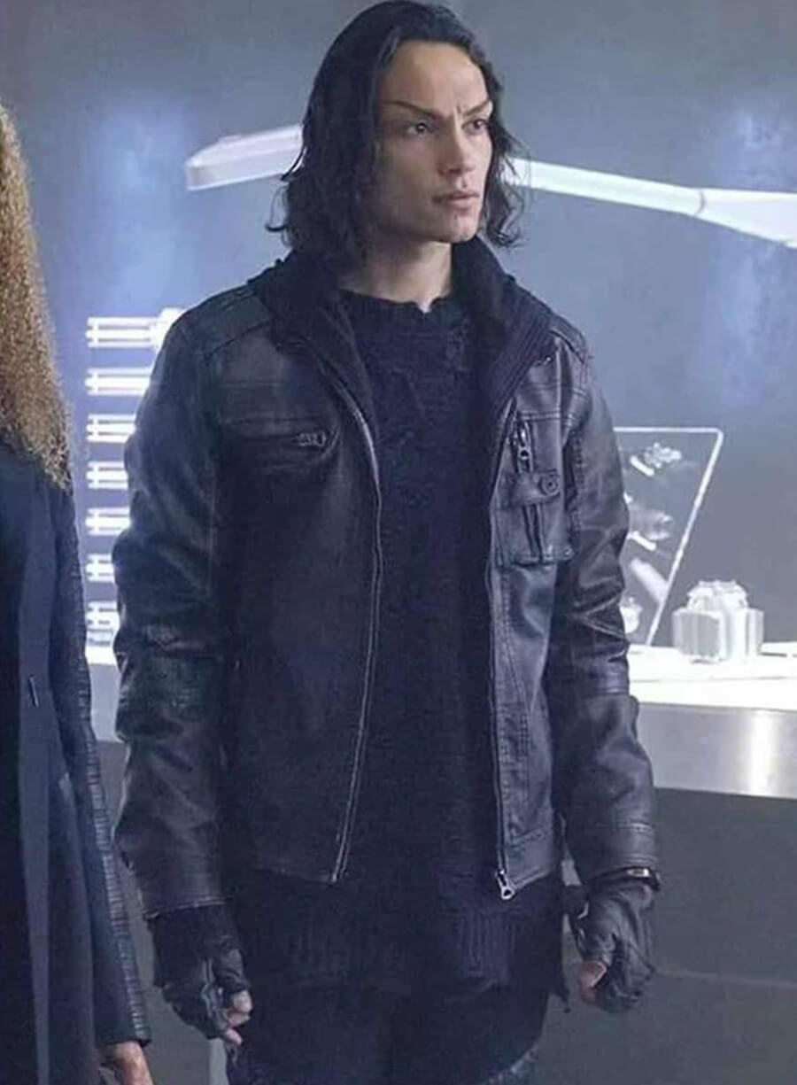 Harpoon Elnor Inspired Black Genuine Leather Leather Jacket - Star Trek Picard Season 2 Style