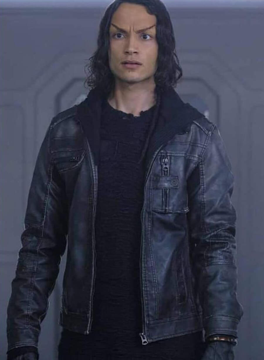 Harpoon Elnor Inspired Black Genuine Leather Leather Jacket - Star Trek Picard Season 2 Style