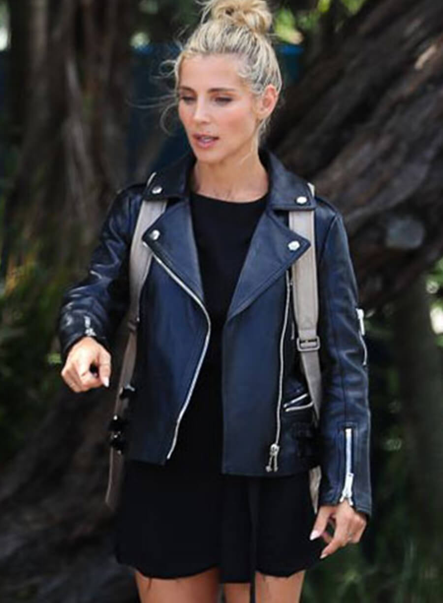 Harpoon Elsa Pataky Inspired Black Leather Jacket