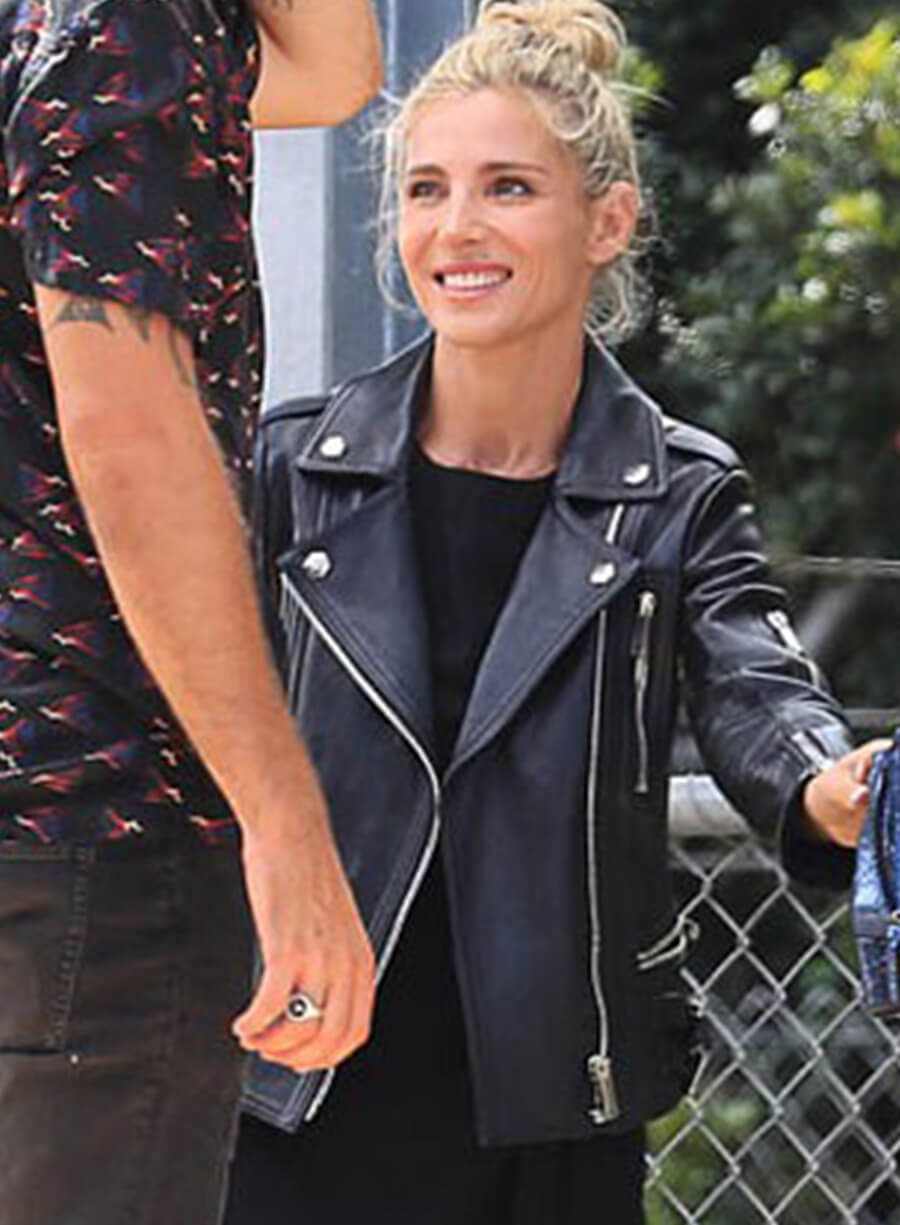 Harpoon Elsa Pataky Inspired Black Leather Jacket