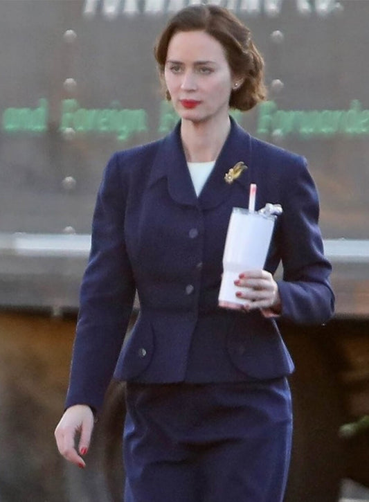 Harpoon Kitty Inspired Blue Coat - Oppenheimer Style