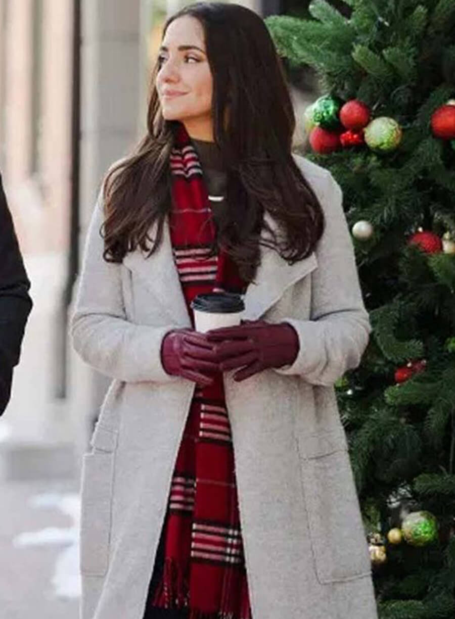 Harpoon Emily Nichols Inspired White Coat - Dashing Home for Christmas Style