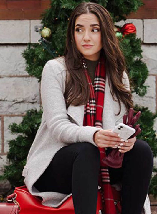 Harpoon Emily Nichols Inspired White Coat - Dashing Home for Christmas Style