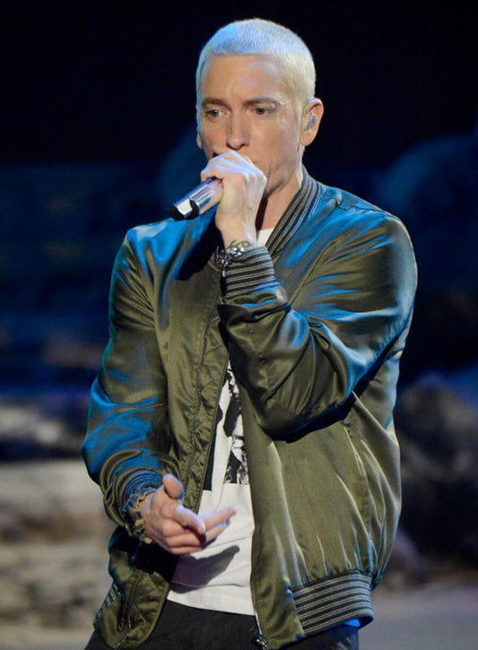 Harpoon Eminem Inspired Green Bomber Jacket