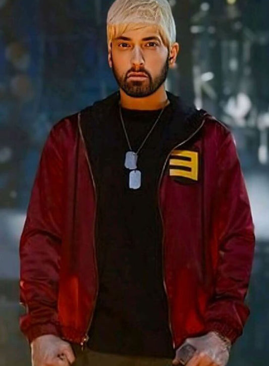 Harpoon Eminem Inspired Red Hooded Jacket - Houdini Song Style