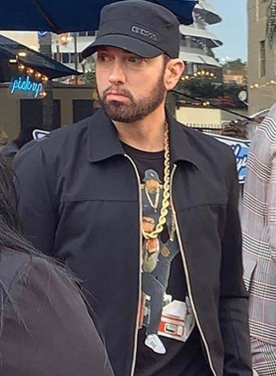 Harpoon Eminem Walk Of Fame Inspired Black Cotton Jacket