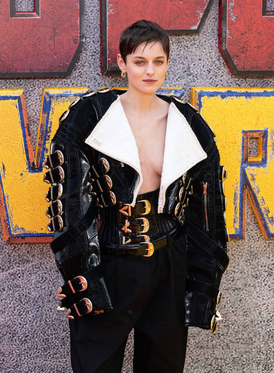 Harpoon Cassandra Nova Inspired Black Real Leather Leather Jacket - Deadpool & Wolverine Style