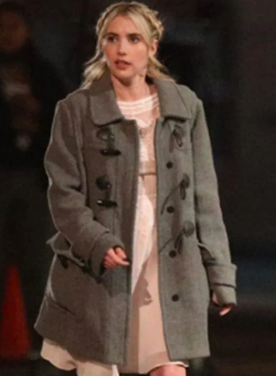 Harpoon Margot Hayes Inspired Grey Wool Fabric Coat - About Fate Style
