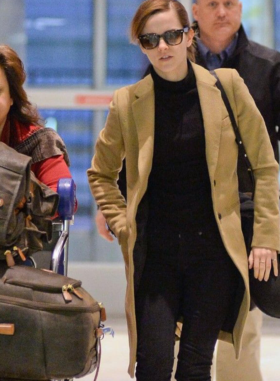 Harpoon Emma Watson Camel Inspired Camel Wool Fabric Coat