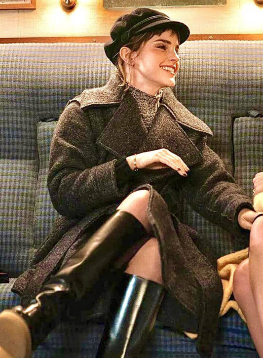 Harpoon Hermione Granger Inspired Black Wool Fabric Coat - Harry Potter 20th Anniversary: Return to Hogwarts Style