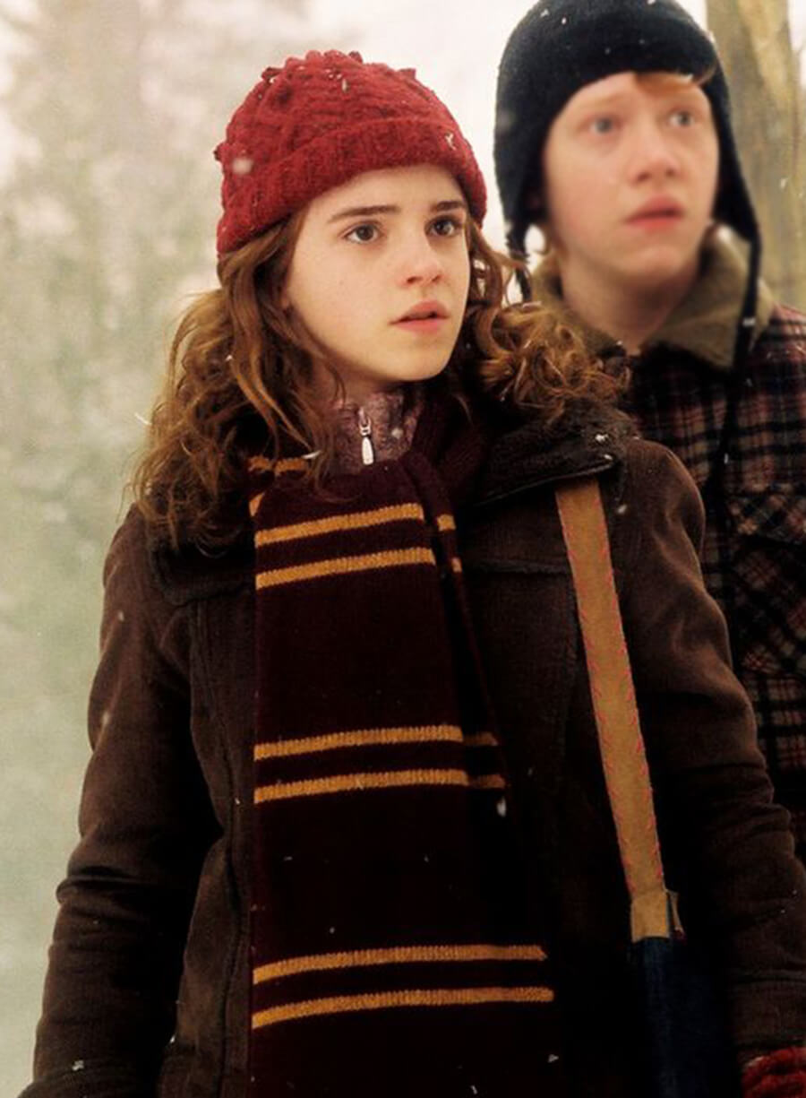 Harpoon Emma Watson Hermione Granger Inspired Brown Wool Fabric Coat - Harry Potter and the Prisoner of Azkaban Style