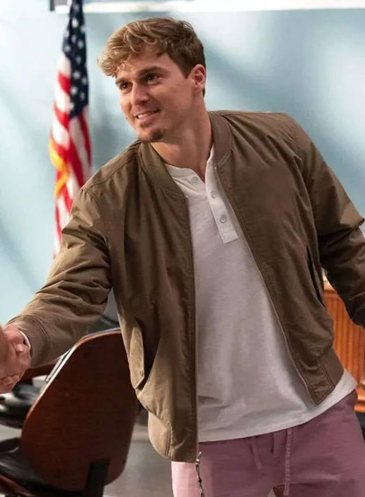 Harpoon Kik� Hern�ndez Inspired Brown Bomber Jacket - The Rookie S07 Style