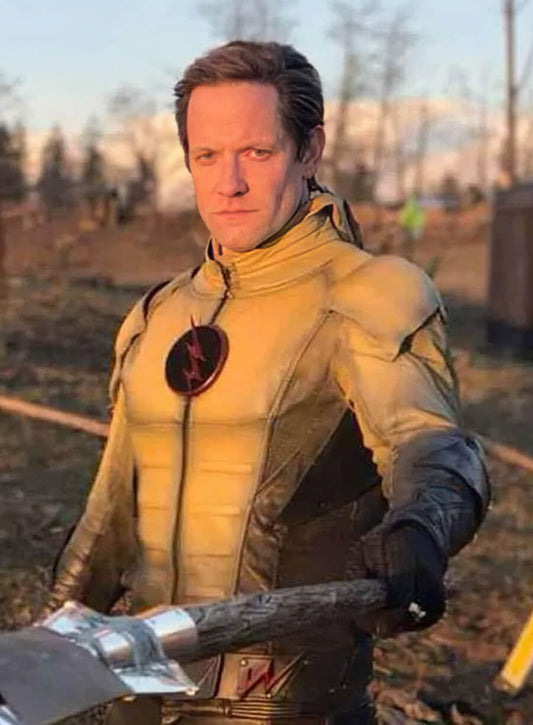 Harpoon Eobard Thawne Inspired Yellow Hooded Jacket - The Flash Style