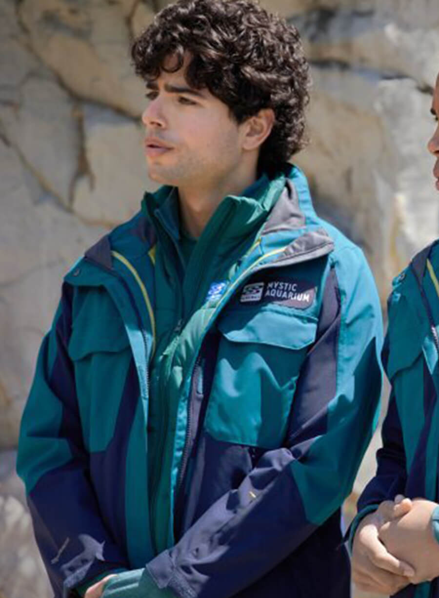 Harpoon Peter Inspired Blue & Purple Leather Jacket - Mystic Christmas Style