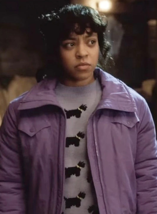 Harpoon Erica Sinclair Inspired Purple Leather Jacket - Stranger Things Style