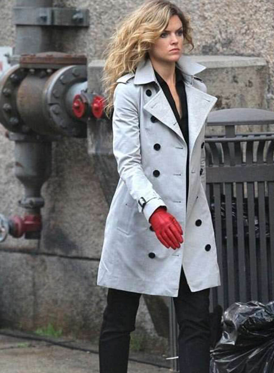 Harpoon Barbara Kean Inspired White Cotton Coat - Gotham Style