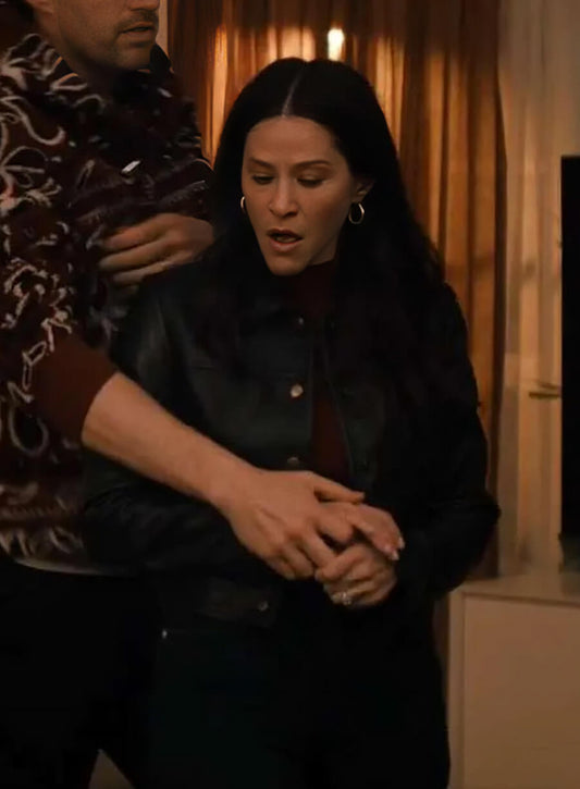 Harpoon Esther Roklov Inspired Black Leather Jacket - Nobody Wants This Style