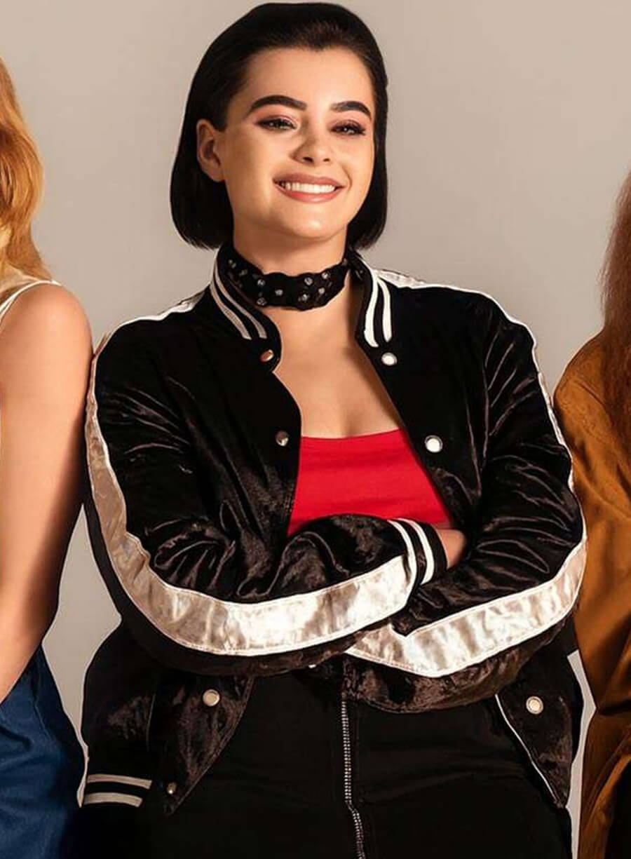 Harpoon Kat Hernandez Inspired Black & White Varsity Jacket - The Boys Style
