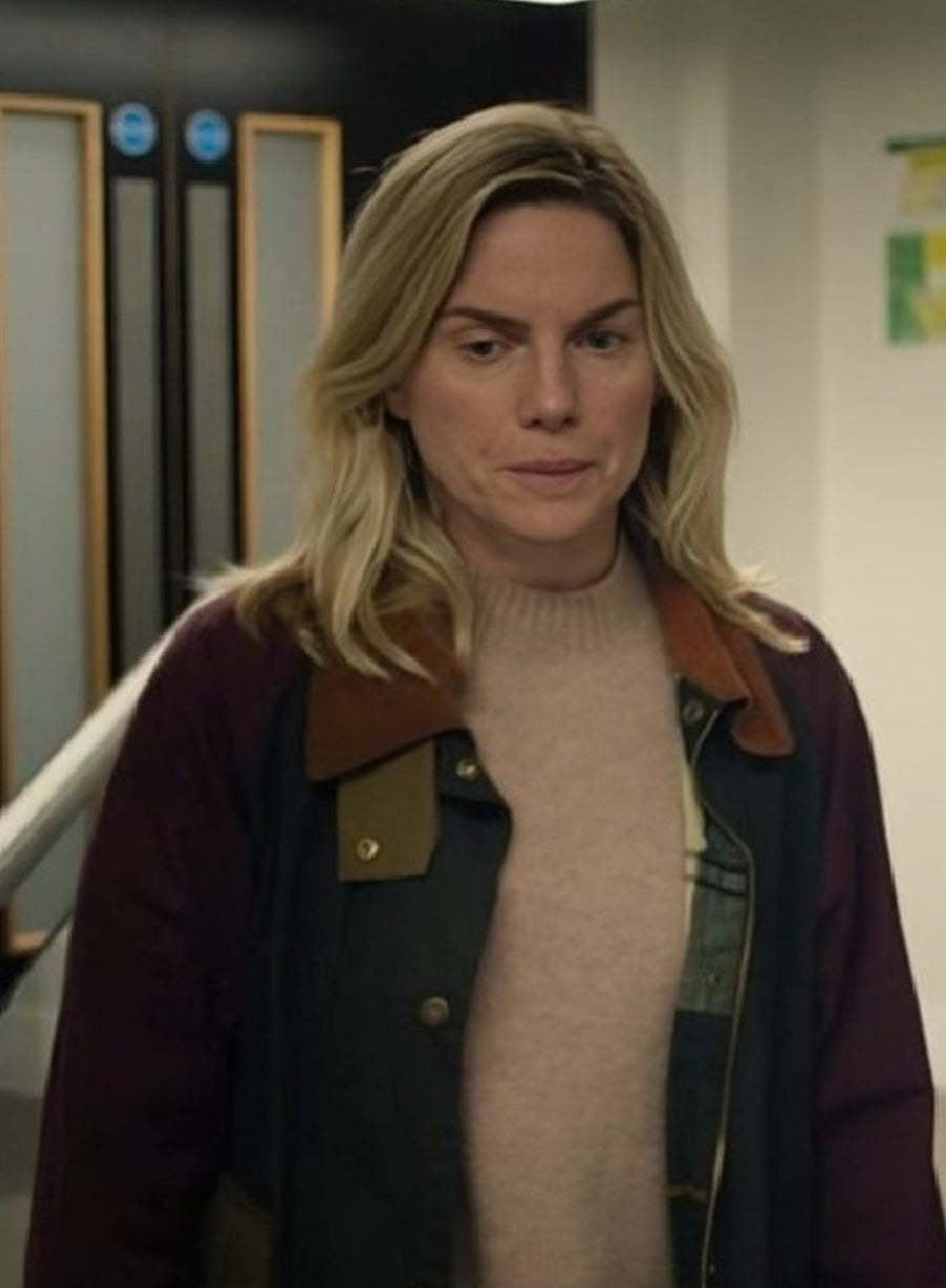 Harpoon Eva Birthistle Inspired Green and Maroon Cotton Jacket - Bad Sisters S02 Style