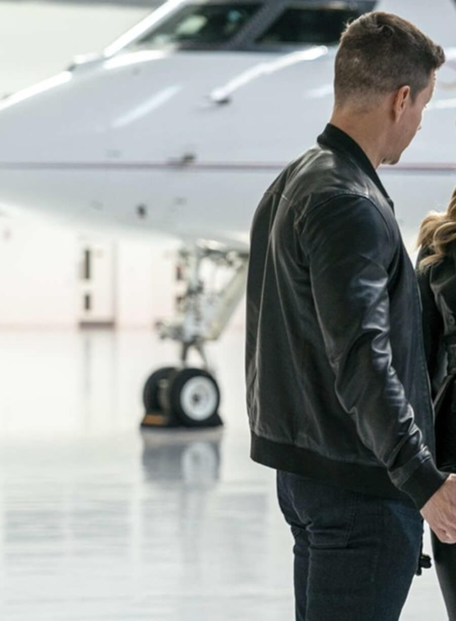 Harpoon Evan McCauley Inspired Black Bomber Jacket - Infinite Style