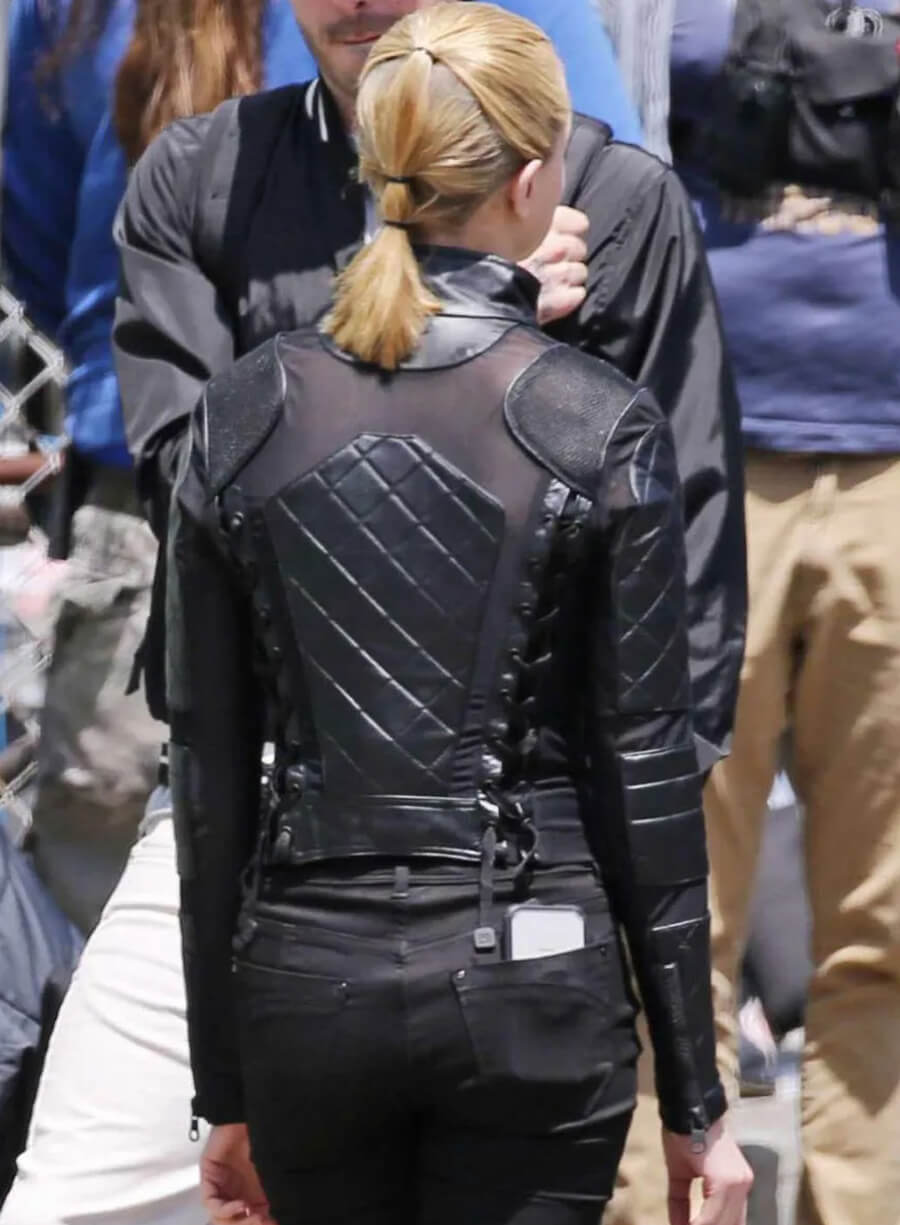 Harpoon Dolores Abernathy Inspired Black Leather Jacket - Westworld Tv Series Style