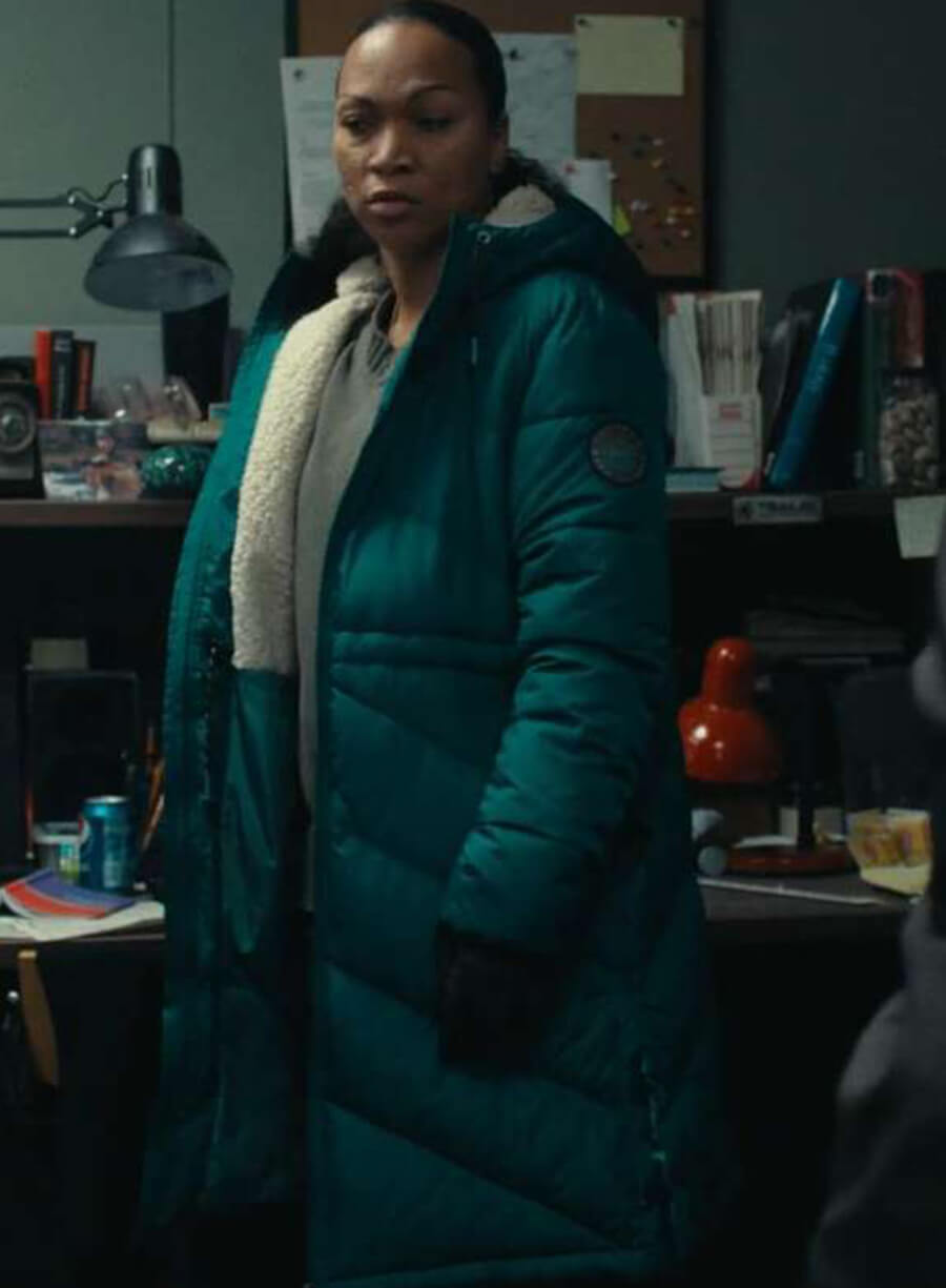 Harpoon Evangeline Navarro Inspired Green Parachute Fabric Coat - True Detective Style