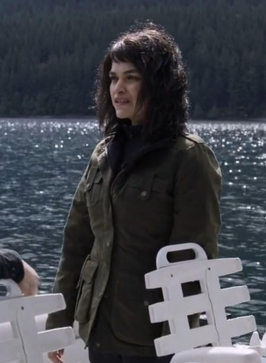 Harpoon Ellen Inspired Green Leather Jacket - The Night Agent S01 Style