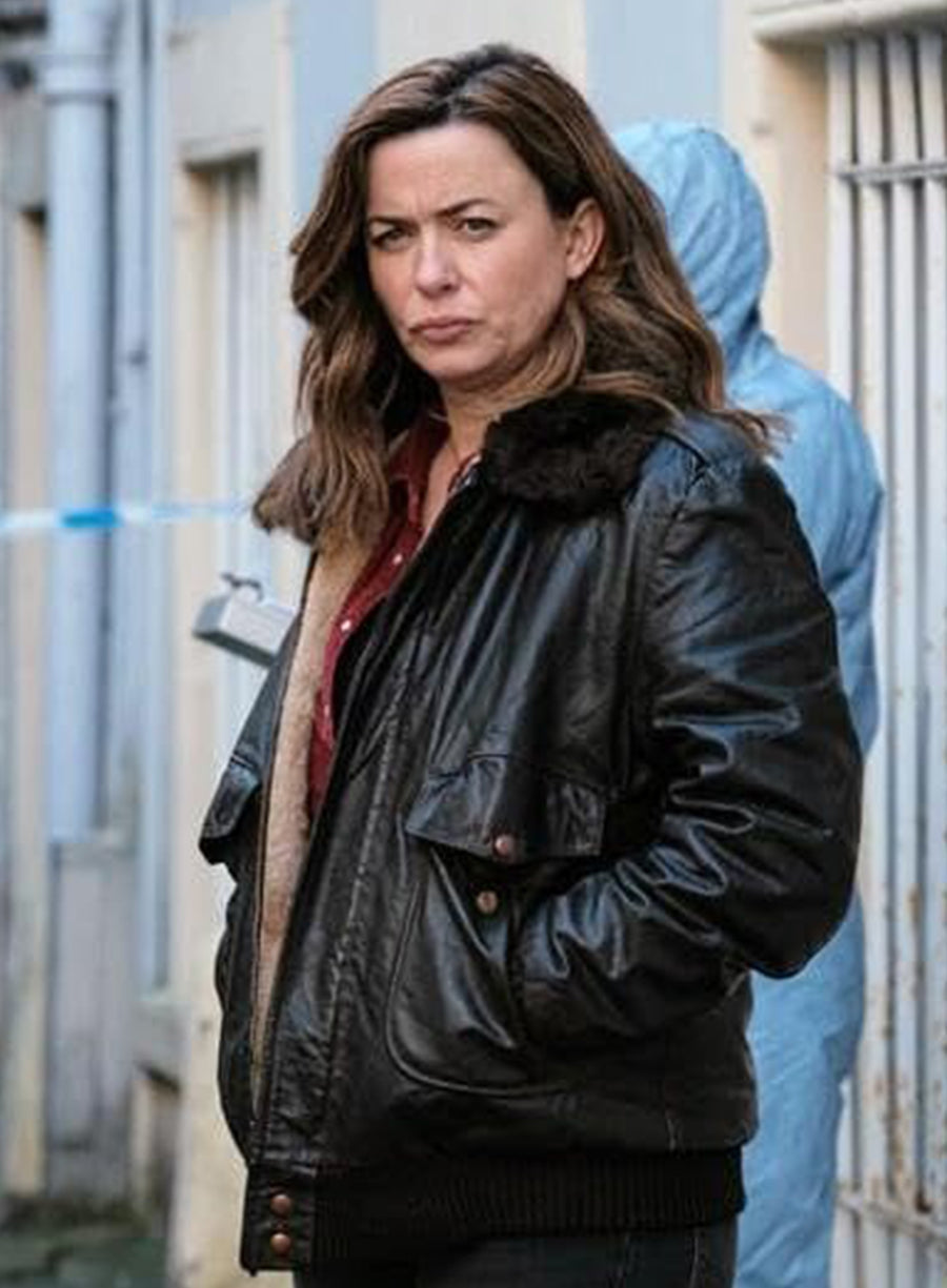 Harpoon Eve Myles Inspired Black Leather Jacket - The Crow Girl Style