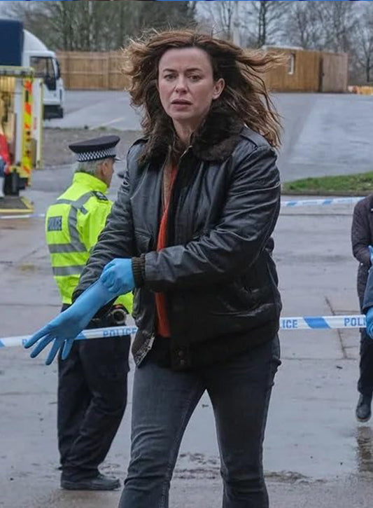 Harpoon Eve Myles Inspired Black Leather Jacket - The Crow Girl Style