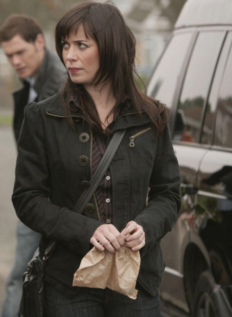 Harpoon Gwen Cooper Inspired Black Leather Jacket - Torchwood Style