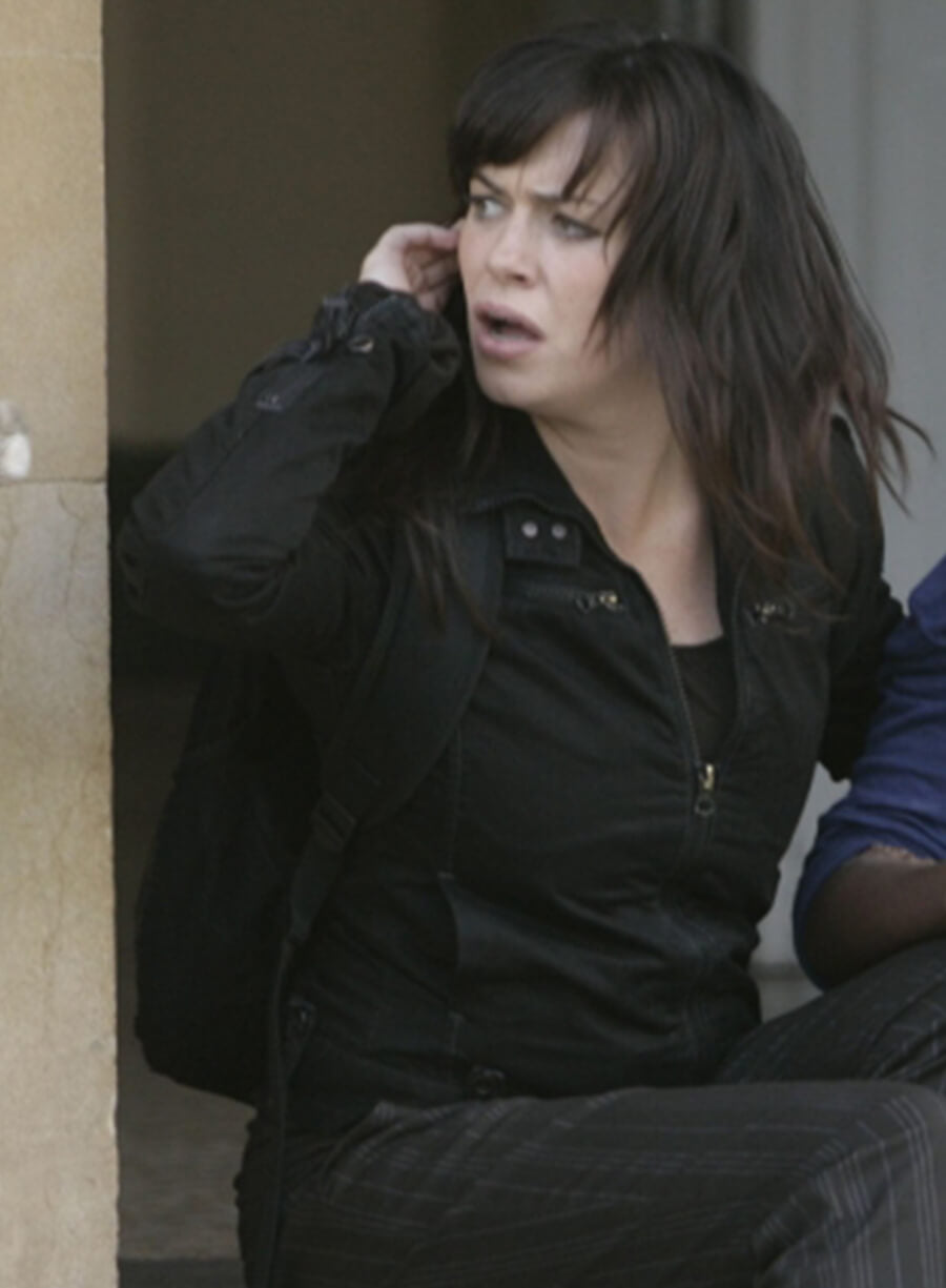 Harpoon Gwen Cooper Inspired Black Leather Jacket - Torchwood Style