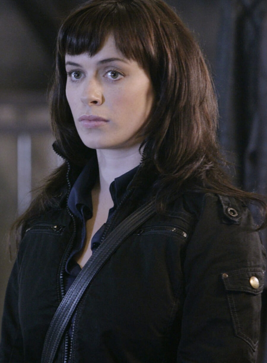 Harpoon Gwen Cooper Inspired Black Leather Jacket - Torchwood Style