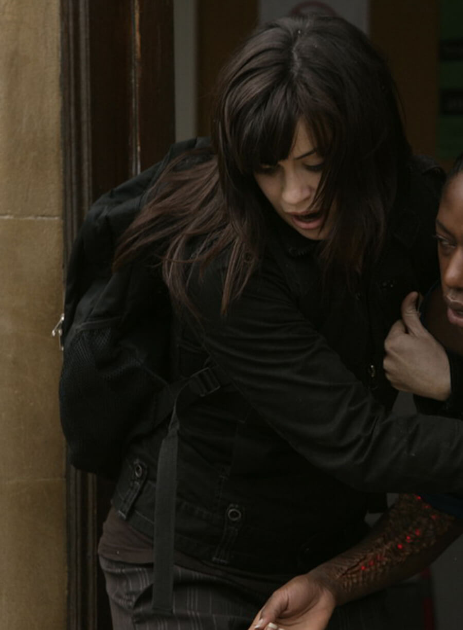 Harpoon Gwen Cooper Inspired Black Leather Jacket - Torchwood Style