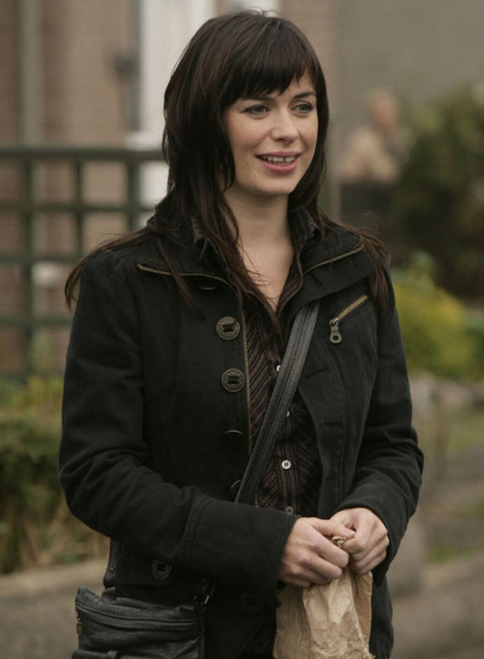 Harpoon Gwen Cooper Inspired Black Leather Jacket - Torchwood Style