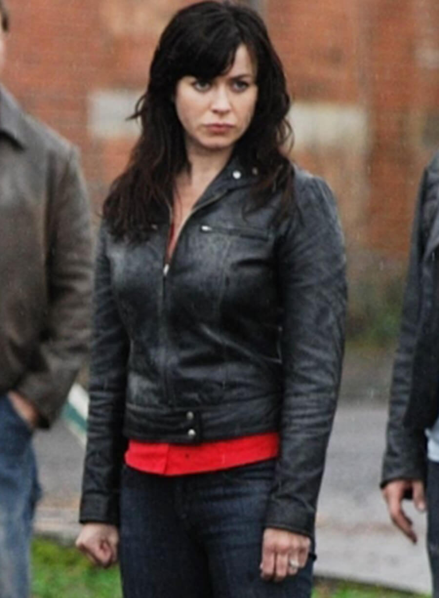 Harpoon Gwen Cooper Inspired Black Leather Jacket - Torchwood Style