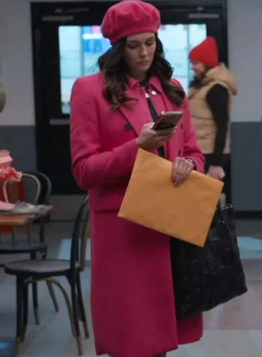 Harpoon Evie Lane Inspired Pink Coat - A Reason For The Season 2024 Style