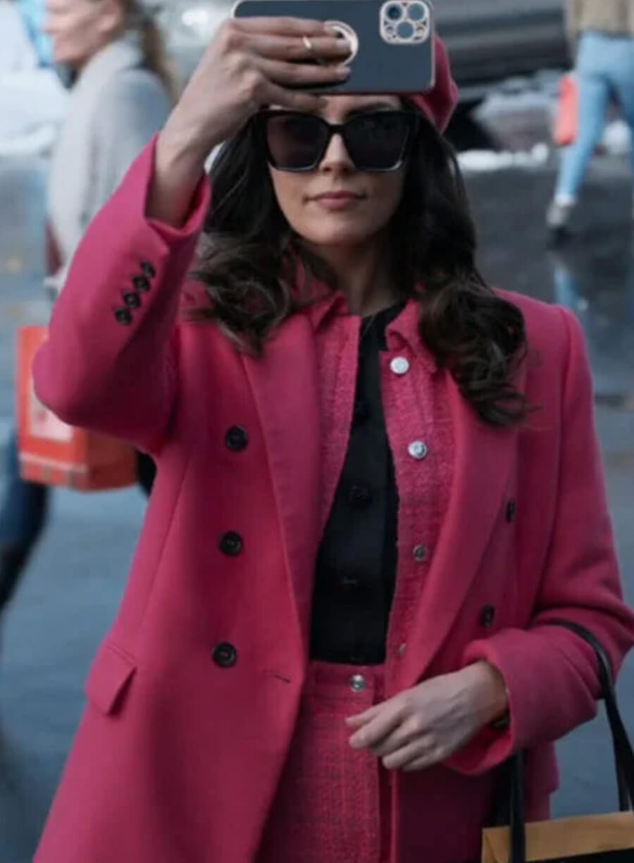 Harpoon Evie Lane Inspired Pink Coat - A Reason For The Season 2024 Style