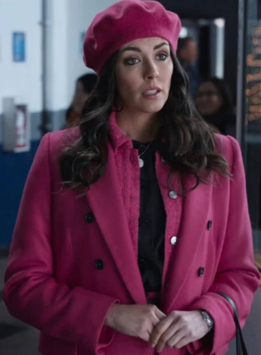 Harpoon Evie Lane Inspired Pink Coat - A Reason For The Season 2024 Style