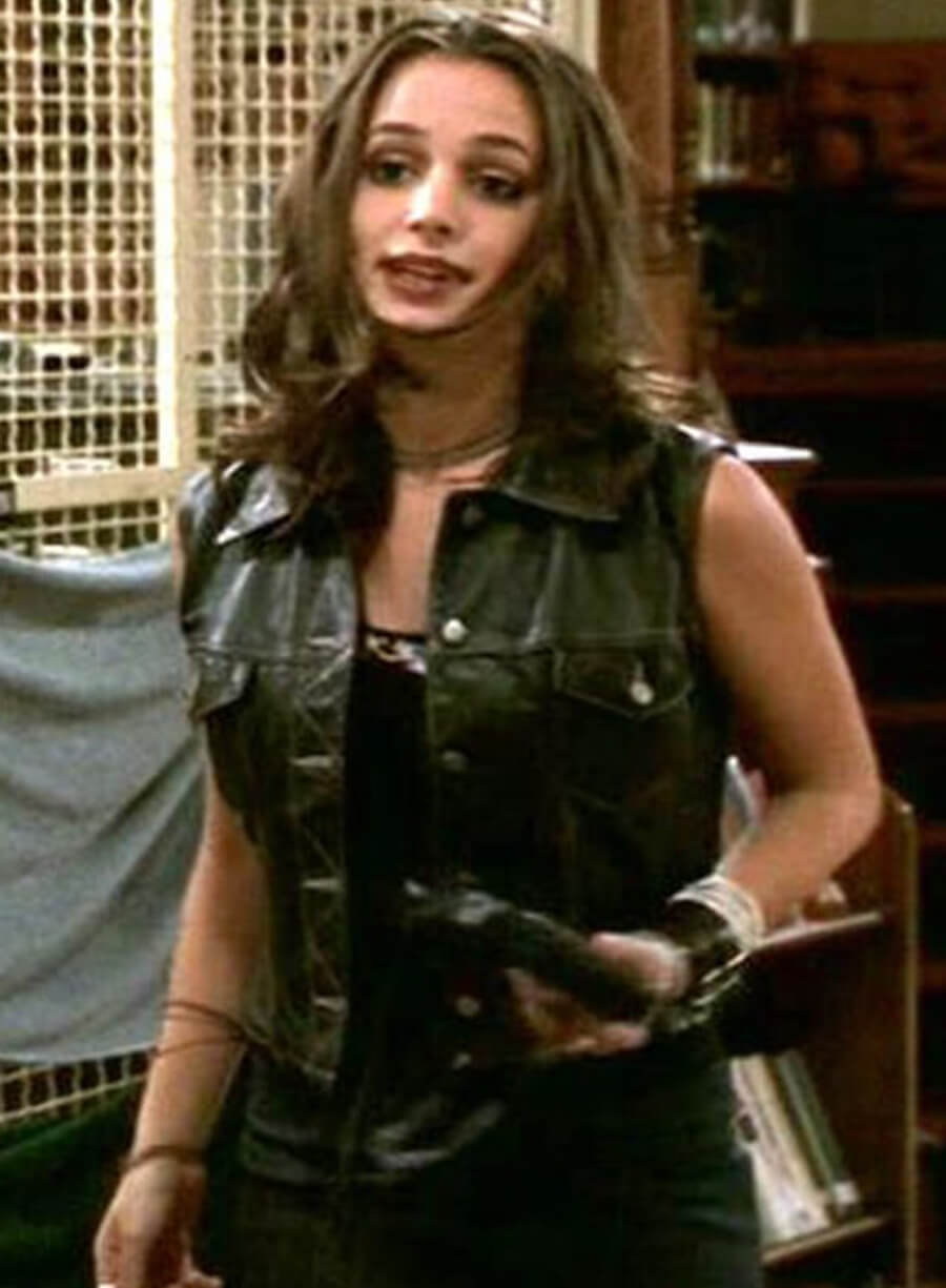Harpoon Faith Lehane Inspired Black Leather Jacket - Buffy The Vampire Slayer Style